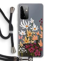 Painted wildflowers: Samsung Galaxy A72 5G Transparant Hoesje met koord