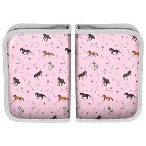 Animal Pictures Gevuld Etui Paardjes - 19.5 x 13.5 cm - 22 st. - Polyester