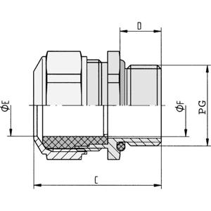 LAPP 52032550 Wartel PG16 Nikkel Nikkel 5 stuk(s)