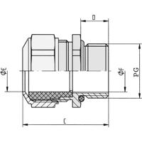 LAPP 52032550 Wartel PG16 Nikkel Nikkel 5 stuk(s) - thumbnail