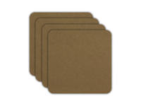 ASA Selection Onderzetters - Soft Leather - Cork - 10 x 10 cm - 4 Stuks - thumbnail