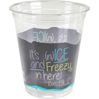 Depa | Milkshakebeker | ICE is (N)ICE | Gerecycled PET | 300ml | 12oz | transparant/blauw | 800 stuks