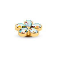 Melano Vivid Blossom Steentje AB Crystal Goud - thumbnail