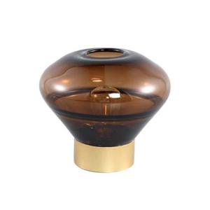 PTMD Akahi Brown glass LED lamp round