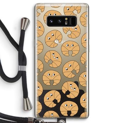 Croissant: Samsung Galaxy Note 8 Transparant Hoesje met koord