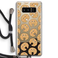 Croissant: Samsung Galaxy Note 8 Transparant Hoesje met koord