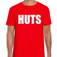 HUTS heren T-shirt rood - thumbnail