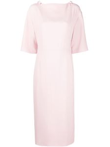 Valentino Garavani robe mi-longue à détails de nœuds - Rose