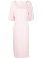Valentino Garavani robe mi-longue à détails de nœuds - Rose
