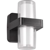 LED Wandlamp Mat Zwart - 3.5W - Warm Wit 3000K - 2 Lichtpunten