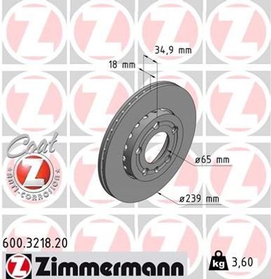 Remschijf Coat Z 600321820