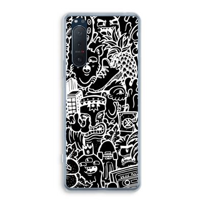 Vexx Black Mixtape: Sony Xperia 5 II Transparant Hoesje