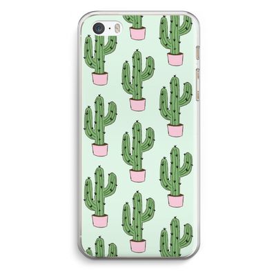 Cactus Lover: iPhone 5 / 5S / SE Transparant Hoesje