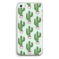 Cactus Lover: iPhone 5 / 5S / SE Transparant Hoesje