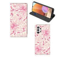 Samsung Galaxy A32 4G | A32 5G Enterprise Editie Smart Cover Pink Flowers