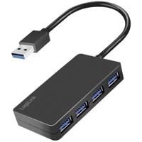 LogiLink UA0396 USB 3.1 Gen 1-hub Zwart - thumbnail