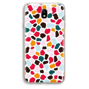 Colored Giraffe: Samsung Galaxy J7 (2017) Transparant Hoesje