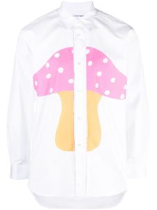 Comme Des Garçons Shirt chemise en coton à imprimé graphique - Blanc