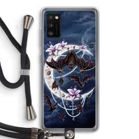 Vleermuizen Maan: Samsung Galaxy A41 Transparant Hoesje met koord