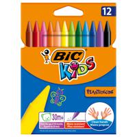 BIC KIDS Plastidecor Zwart, Blauw, Bruin, Goud, Groen, Lichtblauw, Lichtgroen, Oranje, Roze, Rood, Violet, Geel 12 stuk(s) - thumbnail