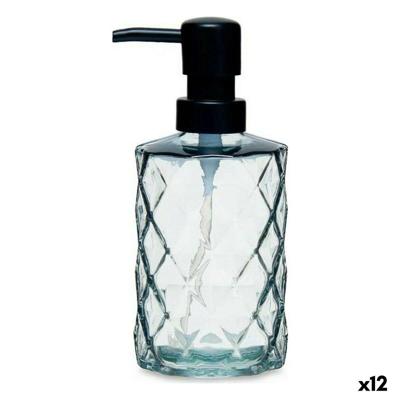 Zeepdispenser Berilo Zwart Kristal Plastic Diamant 360 ml 410 ml 9 x 18 x 7 cm (12 Stuks)