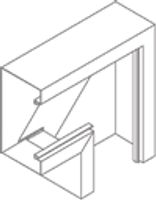 Stago WG3000 verticaal hoekstuk wit