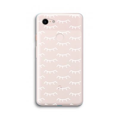 Wimpers: Google Pixel 3 XL Transparant Hoesje