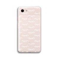 Wimpers: Google Pixel 3 XL Transparant Hoesje