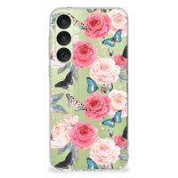 Samsung Galaxy A35 TPU Case Butterfly Roses