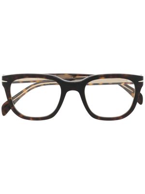 Eyewear by David Beckham lunettes de vue à effet écaille de tortue - Marron