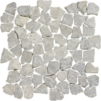 Terre d'Azur Grey marble natuursteen mozaiek 30x30 - thumbnail