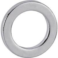 Maul Neodymium magneet (Ø x h) 12 mm x 1.5 mm Ring Zilver 10 stuk(s) 6168396 - thumbnail