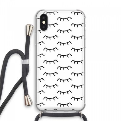 Wimpers: iPhone XS Max Transparant Hoesje met koord