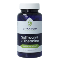 Saffraan 28mg (Affron) & L-Theanine 90 Vegetarische capsules