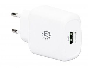 Manhattan 102285 USB-oplader 18 W Thuis Uitgangsstroom (max.) 3 A Aantal uitgangen: 1 x USB 3.2 Gen 1 bus A (USB 3.0) Qualcomm Quick Charge 3.0