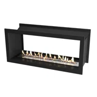 Icon Dubbelzijdige Slimline Firebox SFBDS1350
- Icon Fires 
- Kleur: Zwart  
- Afmeting: 135 cm x 60 cm x 45 cm