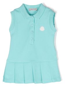 Moncler Enfant polo à design sans manches - Bleu