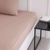 Vandaag essentieel vandaag drap - 90 x 190 cm - 1 persoon - 100% une katoen - zandroze