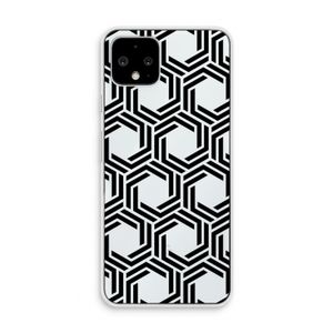 Geometrisch patroon: Pixel 4 Transparant Hoesje