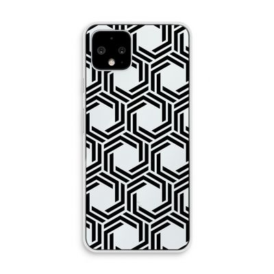 Geometrisch patroon: Pixel 4 Transparant Hoesje