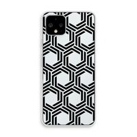 Geometrisch patroon: Pixel 4 Transparant Hoesje