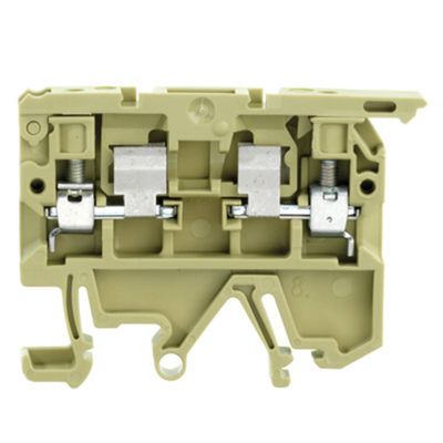 Weidmüller 0474560000 Zekering-serieklem Schroeven Beige, Geel 100 stuk(s) Piece