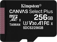 Kingston 256GB microSDXC geheugenkaart - A1 Video Class V30 UHS-I - zonder SD adapter - thumbnail