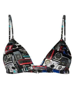 Fleur Du Mal soutien-gorge Luxe à bonnets triangles - Gris