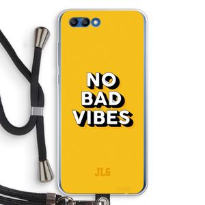 No Bad Vibes: Honor 10 Transparant Hoesje met koord