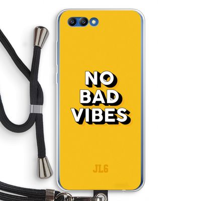 No Bad Vibes: Honor 10 Transparant Hoesje met koord