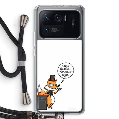 Geen Gezeik: Xiaomi Mi 11 Ultra Transparant Hoesje met koord