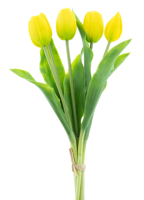 Bosje kunst tulpen Holland Sally X5 yellow 36 cm - Buitengewoon de boet