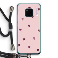 Hartjes: Huawei Mate 20 Pro Transparant Hoesje met koord