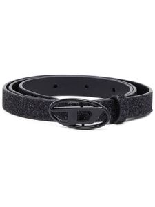 Diesel ceinture à boucle logo - Noir